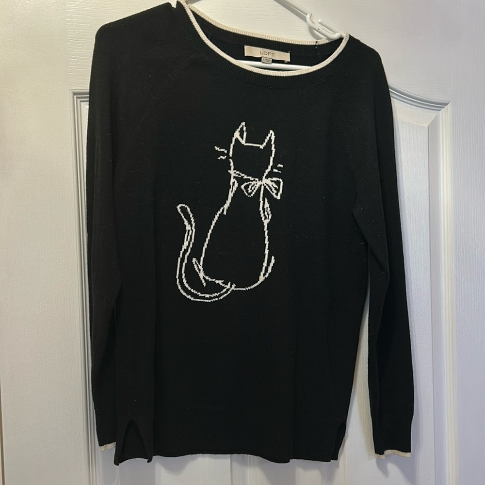 Loft cat light sweater black